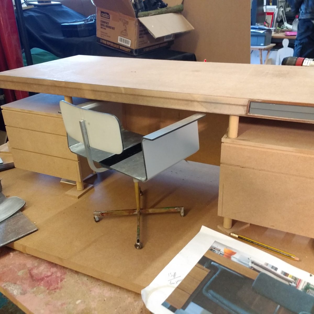 4_Mid century desk build rebuild Oct 2017 Son_im Folio Richard Grant